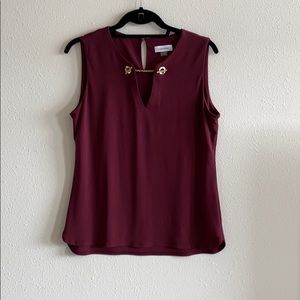 Maroon Calvin Klein Top